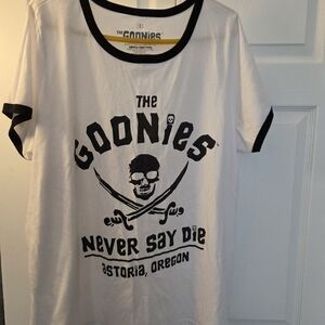 Torrid White and Black Goonies Tee